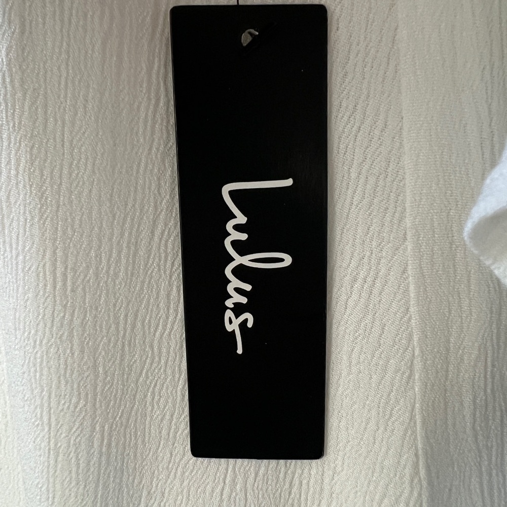 Lulus Afterglow White Strappy Cold Shoulder Shift Dress Size: Small NEW - Picture 15 of 16